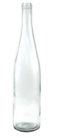 750ml Transparent Hock Bottle #542