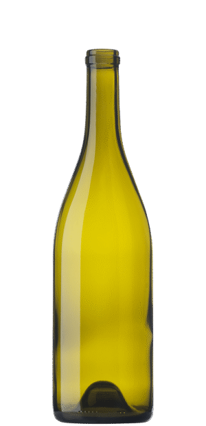 750ml Antique Green Burgundy Bottle #530