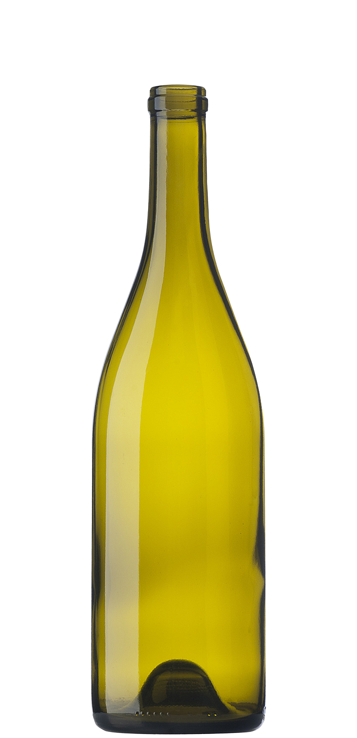 750ml Antique Green Burgundy Bottle #530