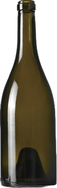 750ml Antique Green Burgundy Bottle #890
