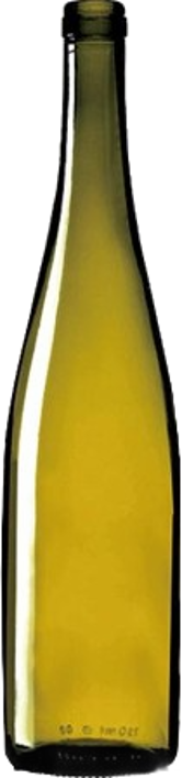 750ml Antique Green Burgundy Bottle Long Neck #520