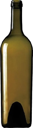 750ml Antique Green Conical Bordeaux Bottle #1205