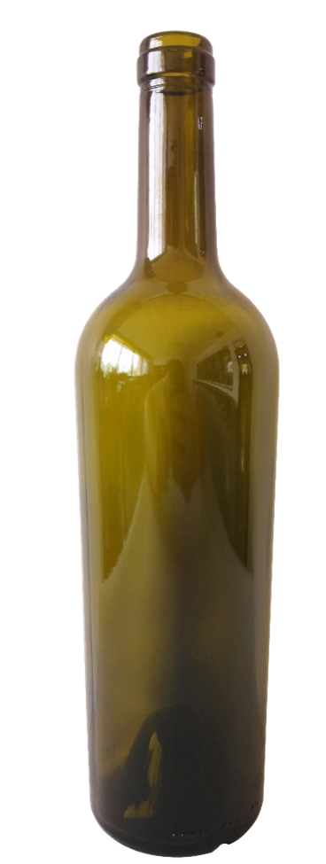 750ml Antique Green Conical Bordeaux Bottle #535