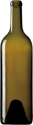 750ml Antique Green Straight Bordeaux Bottle #1200