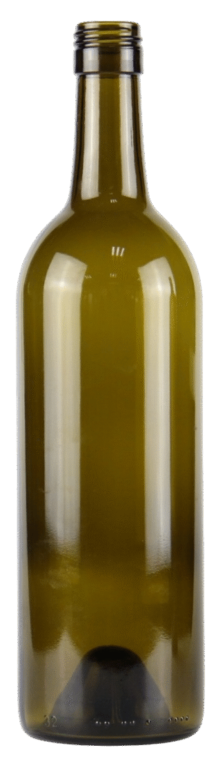 750ml Antique Green Straight Bordeaux Bottle #470