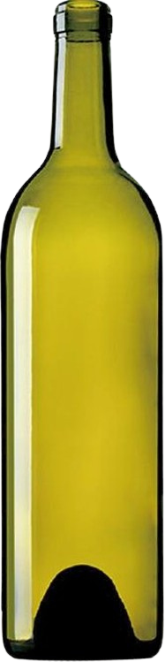 750ml Antique Green Straight Bordeaux Bottle #520