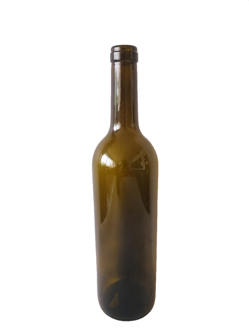 750ml Antique Green Straight Bordeaux Bottle Long Neck #530