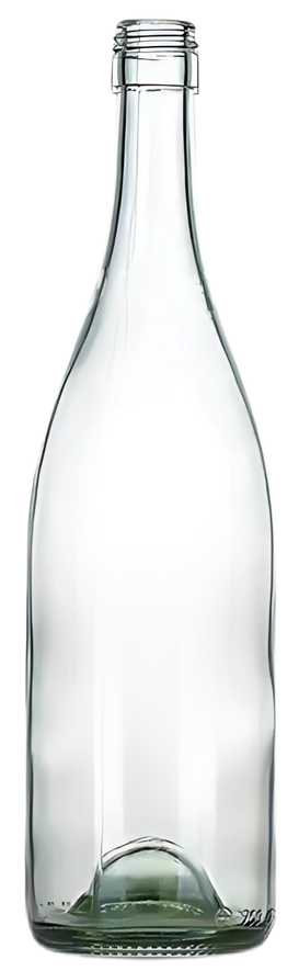 750ml Transparent Burgundy Bottle #405