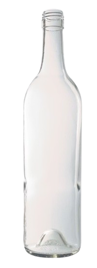 750ml Transparent Straight Bordeaux Bottle #470