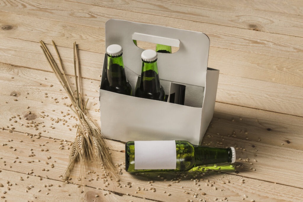 Returnable Beer Bottles in a cart