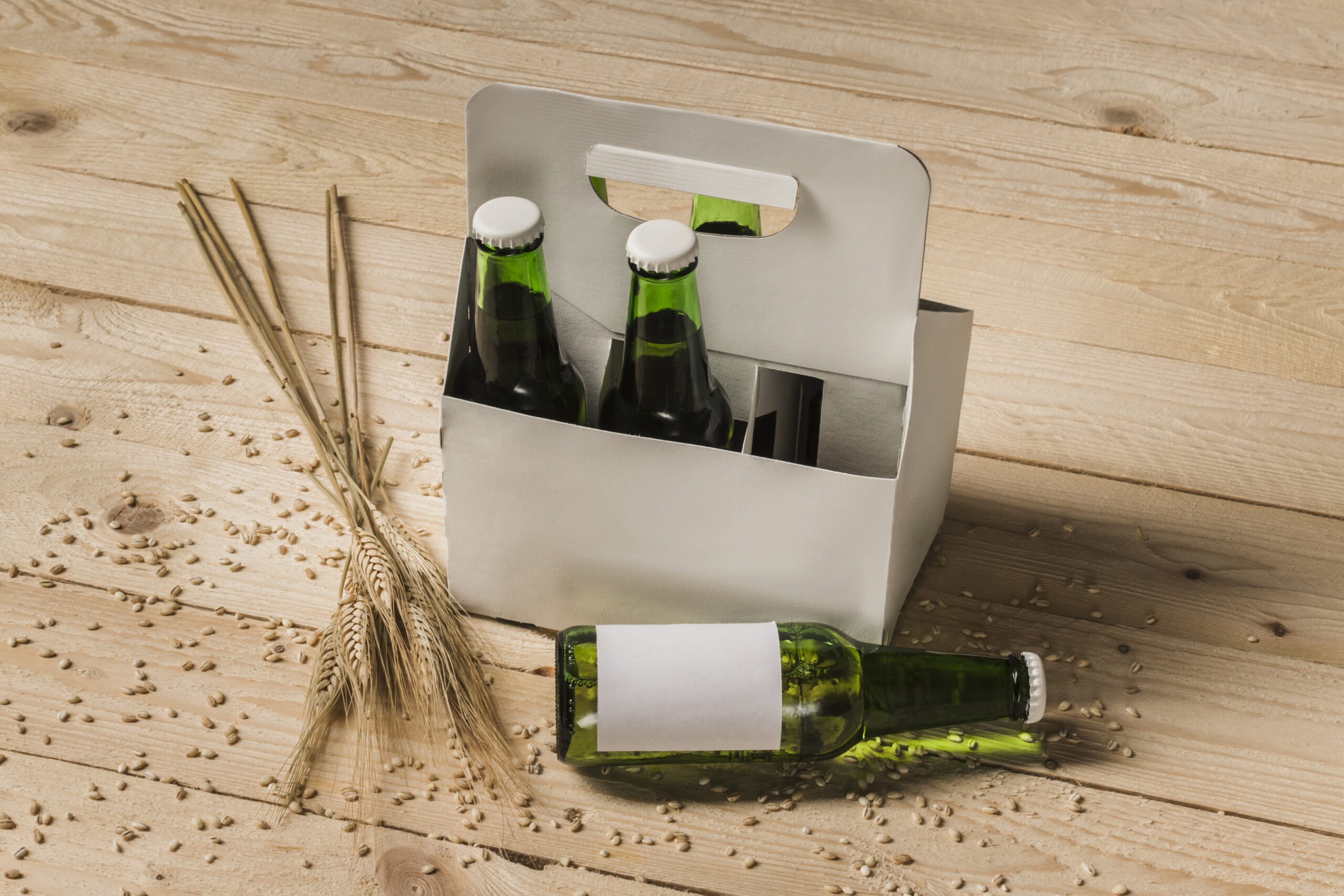 Returnable Beer Bottles in a cart