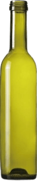 Round Light Green Olive Oil Bottle 375ml