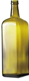 Square Light Green Olive Oil Large Bottle 1000ml