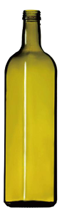 Square Light Green Olive Oil Narrow Bottle 750ml