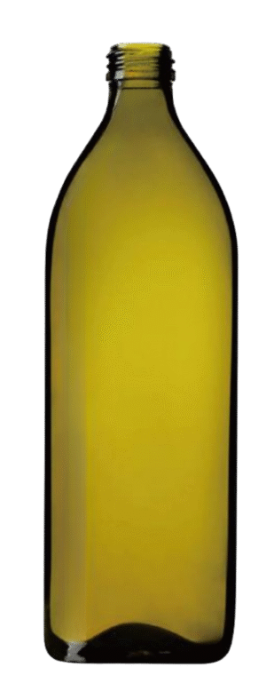 Wide Round Light Green Olive Oil Bottle 1000ml