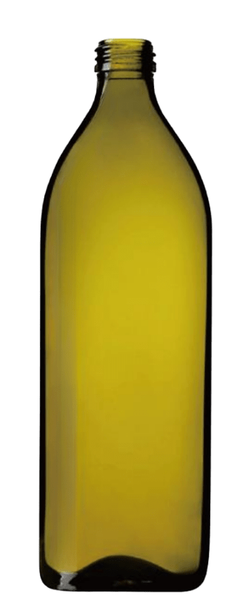 Wide Round Light Green Olive Oil Bottle 1000ml
