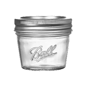 120ml Conical Mason Jar Wide Mouth