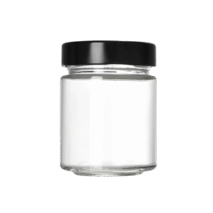 180ml Clear Glass Jar Food Safe Straight Sided Jar