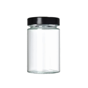 180ml Tall Glass Storage Jar Slim Straight Sided Jar for Tea, Seeds & Spices