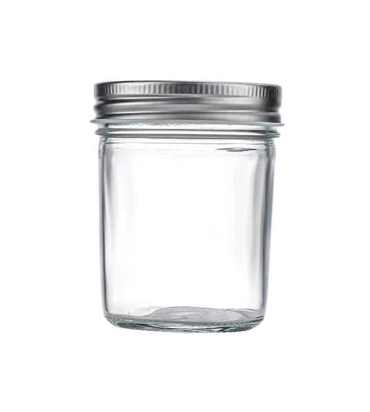 200ml Straight sided Mason Jar Wide Mouth