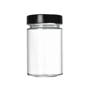 220ml Clear Straight Sided Glass Jar for Honey, Jam & Spices