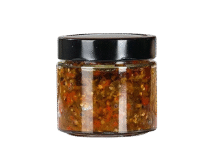 280ml Round Glass Jar Straight Sided Round Jar for Sauces, Nuts & More