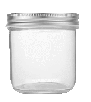 330ml Conical Mason Jar Wide Mouth