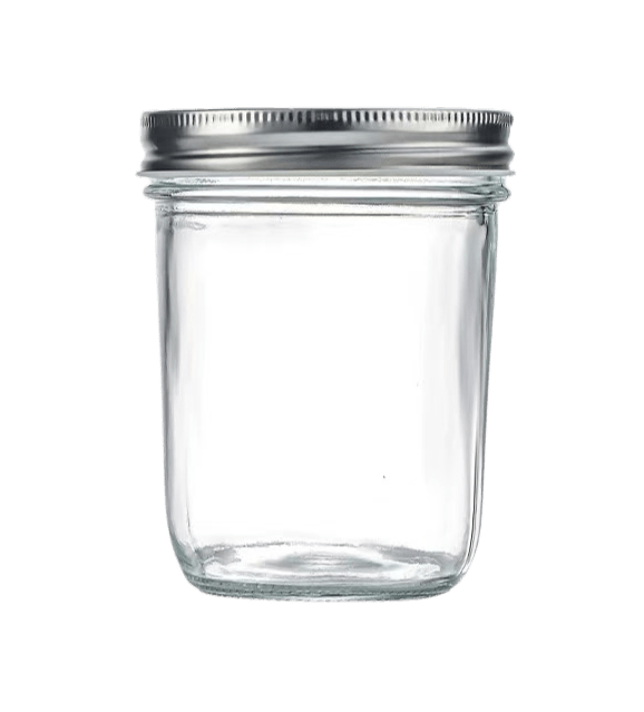 400ml Straight sided Mason Jar Wide Mouth