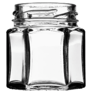45ml Heagonal Glass Jar