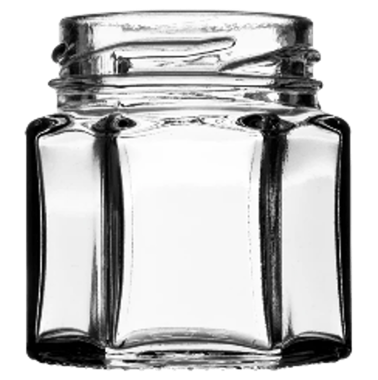 45ml Heagonal Glass Jar
