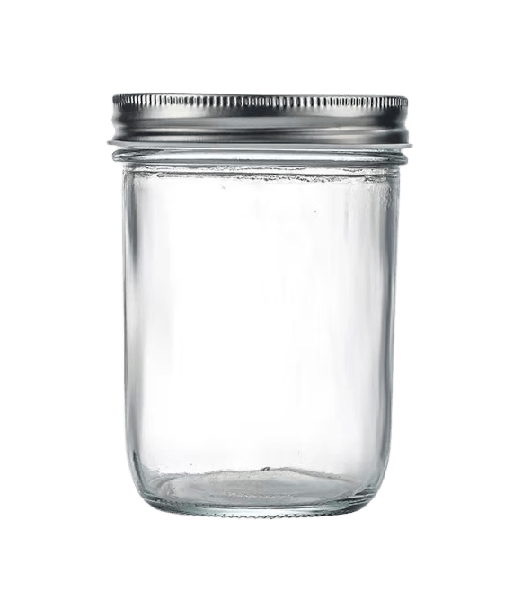 500ml Straight sided Mason Jar Wide Mouth