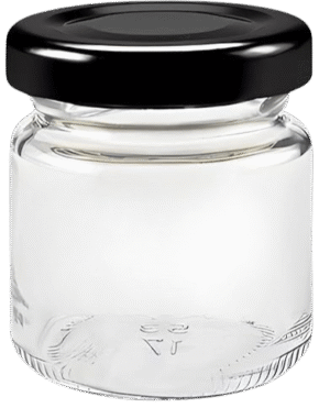 50ml Round Short Neck Glass Jar