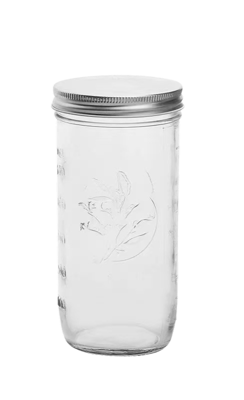 750ml Straight Sided Mason Jar Wide Mouth