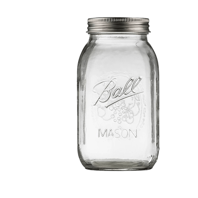32 oz quart glass mason jar with regular mouth