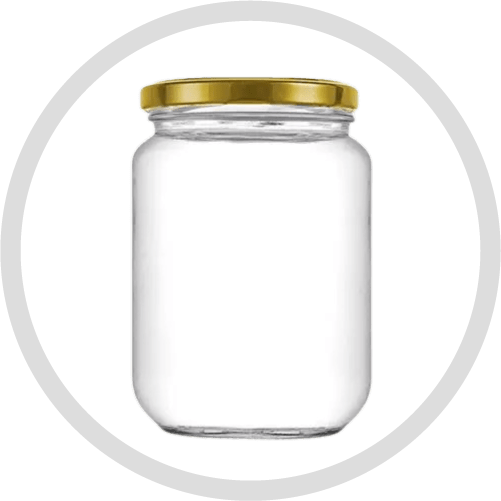 Round Short Neck Jars