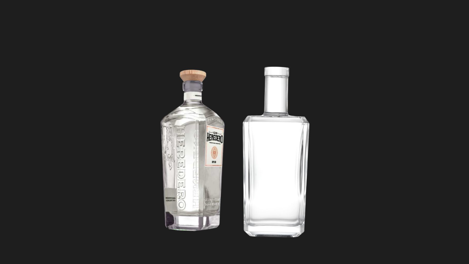 Range of custom glass liquor bottles manufactured by GlassRock