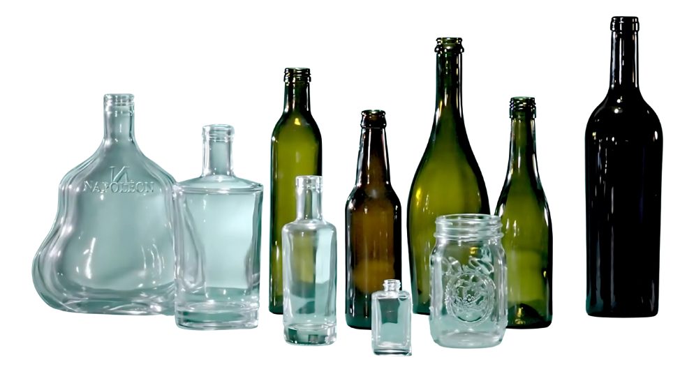 The complete GlassRock range of glass bottles and jars